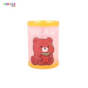 FR-A84 Tempat Pensil Karakter Meja Lucu / Tempat Kotak Pensil Bulat Karakter Kartun Serbaguna