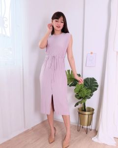 Verion Dress Casual Terusan Premium Plisket Baju Kondangan Pesta Fashion Wanita