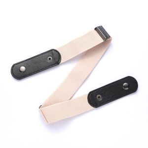 NRFYKYU Fashion Adjustable For Women For Men Without Buckle Pants Waist Extension Belt Elastic Belts Easy Belts No Hassle Belt