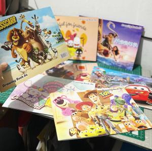 BUKU GAMBAR ANAK (Drawing Book) | Buku Menggambar Fancy Cover Karakter Kartun / Animasi (A4 | 8 Lembar | HVS-70gr)