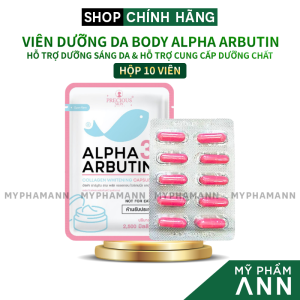 Viên Dưỡng Da Body Kyra Alpha Arbutin 3 Plus+ Thái Lan 25g - Túi 10 Viên