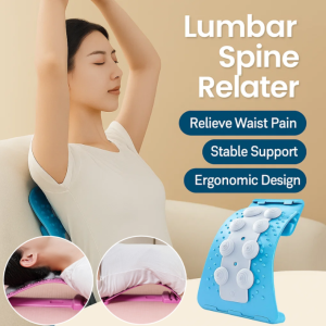 Lumbar Back Massager Stretcher Spine Lumbar Support Massager Relieve Soreness Portable Hunchback Corrector