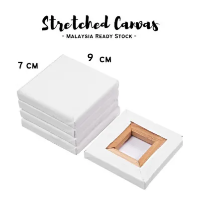 Craft.E Portrait Size Stretched Canvas Mini Canvas 280gsm 100% Cotton Miniature Acrylic Watercolor Oil Color Painting