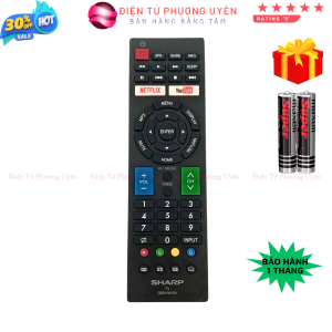 Remote điều khiển tivi SHARP Mã 06 điều khiển TV SHARP - Tặng kèm pin - Điện Tử Phương Uyên
