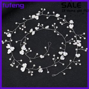 fufeng Headbands Wedding Hair Accessories Handmade Floral Rhinestone Hair Ornament For Bride Girls