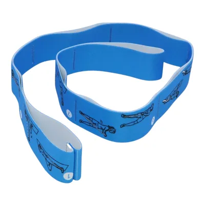 8 Loops Elastic Yoga Belt Fitness Exercise Gym Pilates Waist Leg Resistance Gymnastics Band