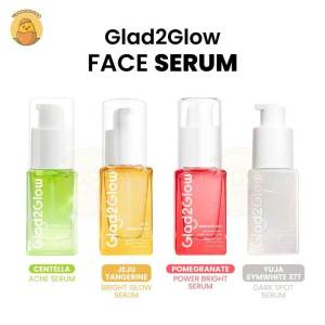 GLAD2GLOW SERUM - G2G Pomegranate 10% Niacinimide Power Bright White || Peach Retinol || Centella 2% Saliclyd Acid || Symwhite 377