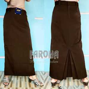 Rok Span Belah Belakang Rempel Rok Span Hitam Rok Sekolah Kerja Kantor Span Belah Satu Belakang Kain High Twist