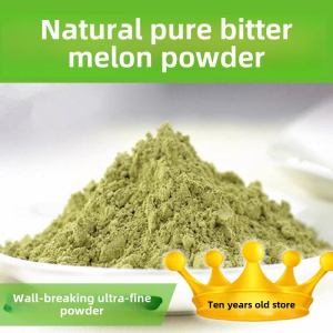 Pure Bitter Gourd Powder 400g Ultra Fine Beverage Drinkable Edible Bitter Gourd Tea Can Be Used as a Mask Natural Food Supplement