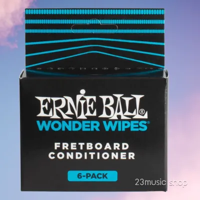 Ernie Ball ผ้าเช็ดสายกีต้าร์ รุ่น Wonder Wipes แพคกล่อง 6 ชิ้น