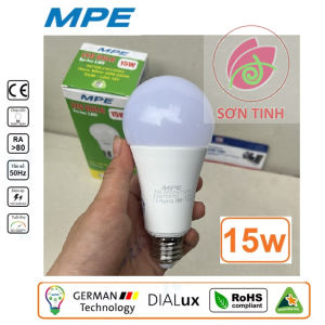Bóng đèn led bulb MPE LBD công suất 15W ánh sáng trắng ánh sáng vàng