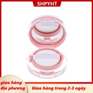 [COD] SHPYHT Giao hàng địa phương Hồng Mini Đệm Không Khí Nền Tảng Tự Làm Hộp Rỗng Hộp Phun Với Gương Cho BB Kem Mỹ Phẩm Container Trang Điểm Trường Hợp Chăm Sóc Da