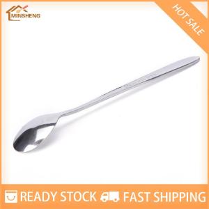 MIH ✨ COD ✨ 16ซม.ด้ามยาวสแตนเลสชากาแฟช้อนไอศกรีมช้อนส้อม