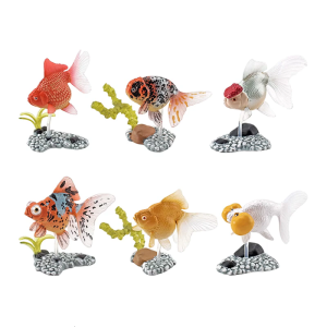 Collectible Fish for Aquarium Decoration Landscaping Cute Fish FishTank Cartoon Decors Statue Plastic