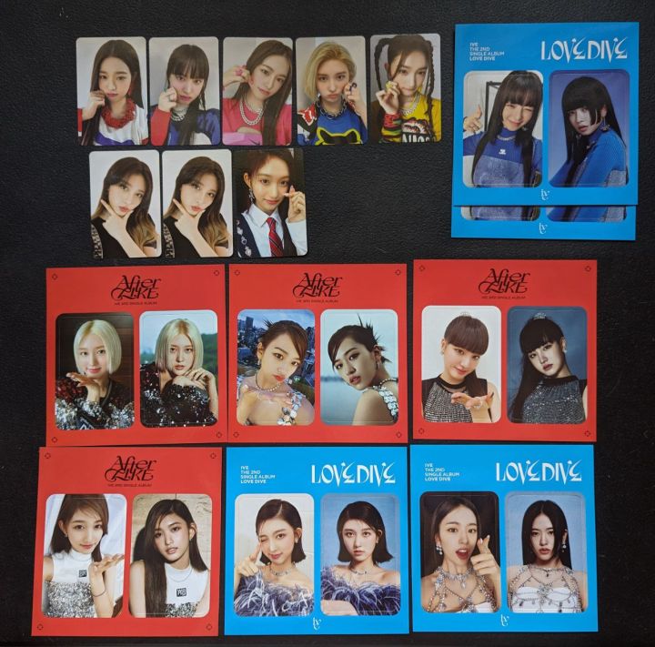 IVE LOVE DIVE ELEVEN AFTERLIKE PHOTOCARDS SSQ SOUNDWAVE POB