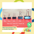 1box (12pcs) Binder Clips - 3/4", 1", 1 1/4", 1 5/8", 2". 