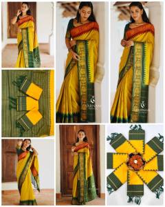 [Pre Order] SOFT LICHI SILK BEAUTIFUL RICH PALLU & JACQUARD WORK (Normal / Ready To Wear)_6058 ~ Delivery Lead Time : 10 days