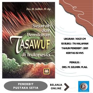 SEJARAH DAN PEMIKIRAN TASAWUF DI INDONESIA - PUSTAKA SETIA