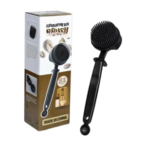 Professional Espresso Accessories Brush Interchangeable Nylon Bristles Heat Resistant Material Efficient Coffee Grounds Removal