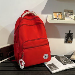 Original ConverseˉOriginal New backpack classic student schoolbag large capacity light water splashing backpack light shoulder solid color backpack.
