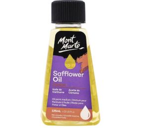Mont Marte Premium Refined Linseed Oil/ Thickened Linseed Oil / Safflower Oil 125ml (4.23oz)
