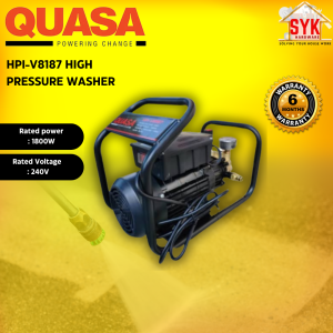 SYK Quasa HPI-V8187 High Pressure Washer Induction Motor Car Washer Water Jet Mesin Cuci Kereta Lantai