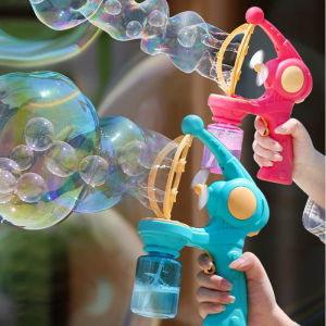 Blowing Bubbles Automatic Bubble Water Soft Bullet Blaster Toy Machine Summer Outdoor Party Play Toy for Kids Birthday Surprise Gifts for Water Park
