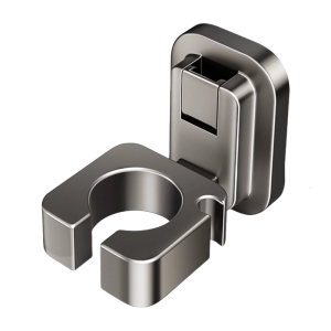 Portable Sturdy Plastic Suction Cup Without Drilling Hair Dryer Stand Accessory for Home or Hotel Bathroom Daily Use