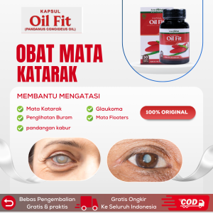 Obat Mata katarak Obat Penglihatan Buram Berkabut Obat Mata Glaukoma Obat pandangan Kabur Obat Mata Floaters Sering Mengganti Kacamata Dengan Oilfit 50 kapsul Original