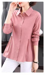 ฤดูใบไม้ผลิและฤดูใบไม้ร่วง บาง เสื้อผ้าผู้หญิงขนาดบวก อายุกลางคน เสื้อแม่