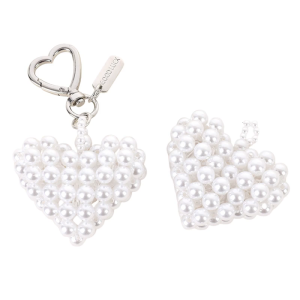 สร้อยคอรูปโทรศัพท์ประดับด้วยเลื่อมแบบบางพร้อมที่จับรูปหัวใจสำหรับกระเป๋าและโทรศัพท์