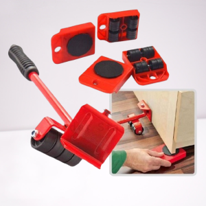 <𝙇𝙖𝙯𝙎𝙜𝙈𝙖𝙡𝙡> Furniture Lifter Mover Set 5pcs (Red) Lift and Roll Very Popular for Every Home