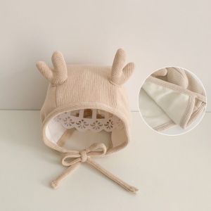 Nón Mũ buộc dây sừng hươu đáng yêu cho bé trai / bé gái (0-6 tháng) - SP0439