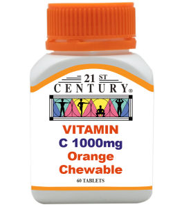 21ST CENTURY VITAMIN C 1000MG - ORANGE CHEWABLE