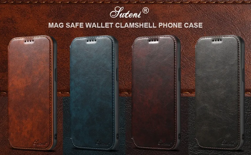 Luxury Slim Fit Premium magsafe Leather Cover For iPhone 15 pro - Main Image