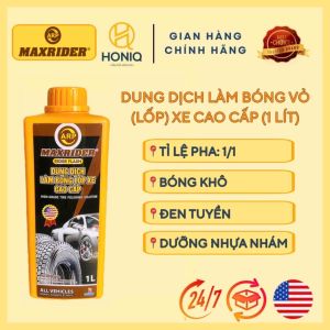 Nước Làm Bóng Vỏ Xe Maxrider 1L – Dưỡng Đen Làm Bóng & Bảo Vệ Lốp Xe Hơi Cao Cấp