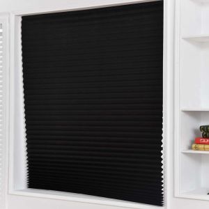 【100%-New】 Self Adhesive Pleated Blinds Half Blackout Curtains Bathroom Balcony Shades burang