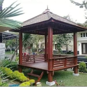 Gazebo Kayu Kelapa Minimalis Outdoor Luar Rumah GRATIS ONGKIR dan PEMASANGAN Size 2x2m GZ/001 Bahan Kayu Berkualitas Pemasangan Mudah Dan Cepat - Lazada