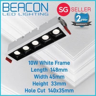 BEACON LED Linear Recessed Slim Lego Spotlight / Downlight - 2 years warranty