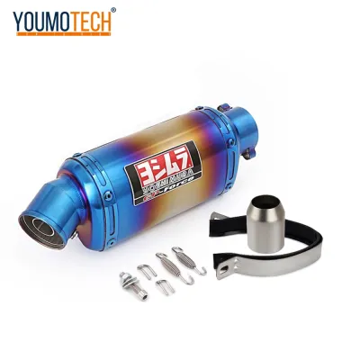 51MM Motorcycle Exhaust System Tail Pipe Modify Yoshimura GP T98 Canister Muffler Escape Moto with DB Killer Universal For Yamaha xmax300 PCX125 Z900 CBR500R CFmoto 250SR 400NK Versys 650 XSR700 NSS 300 FORZA350 etc