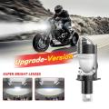 H4 Bi LED Headlight Projector Mini Lens For Lampu Motor Headlight Bulbs High Low Beam Plug & Play. 