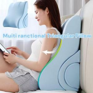 Bed Wedge Pillow Triangle Pillow Wedge Body Positioners for Leg Elevation Snoring Relief Neck Pillow for Back Leg and Knee