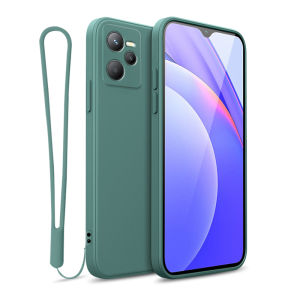 YBD case For OPPO Reame 9i A36 A76 K10 A96 4G Reame C31 C35 C30 Reame Narzo 50A prime 4G Narzo 50i Prime Accurate camera hole protection Casing Thin Soft Liquid Silicone Cover Candy Color Cases with free phone Lanyard