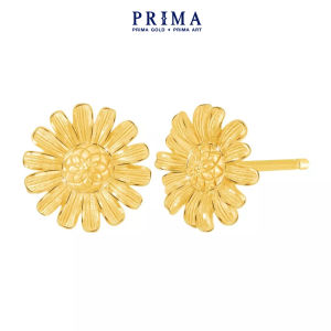 PRIMA Bông Tai Vàng 24K - Hoa Daisy ( Chuôi & Chốt Vàng 18K) - BST DAISY - 111E4324