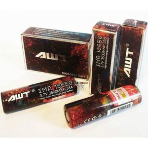AWT 18650 3500mAh 35A High Drain Li-ion Battery 3.7V High Capacity Power Cell for Flashlights RC Cars & Energy Storage