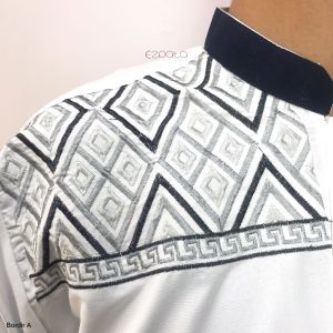 Nina Baju Kemeja Koko Pria Laki-laki Dewasa Remaja Taqwa Putih Lengan Panjang Katun Bordir Premium Termurah Terbaru Ramadhan Idul Fitri 2023