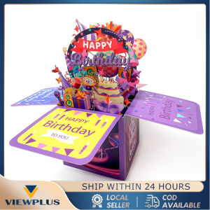 Hadiah ucapan Pop up 3D happy birthday  Special gift greeting card  Kado Ulang tahun ultah perayaan  Dekor Hampers lucu unik