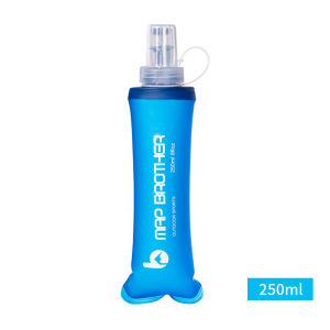 Bình nước mềm chạy bộ Mapbrother dung tích 250ml500ml chất liệu TPU thân thiện với môi trươngan toàn cho sức khỏe