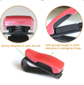 Kẹp treo mắt kính trên xe hơi kẹp cài kính ô tô Gắn Tấm Che Nắng Xe Hơi Tiện Dụng