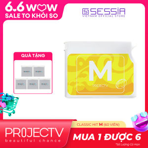 PROJECT V Classic Hit - Thực Phẩm Sức Khỏe M - Tim & Não Sức khỏe cho trái tim và Não bộ nhạy bén - Hộp 60 Viên nang - Xuất xứ Pháp Hàng Chính Hãng